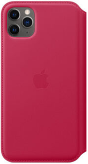 iPhone 11 Pro Max Leather Folio Framboos