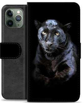 iPhone 11 Pro Premium Portemonnee Hoesje - Zwarte Panter