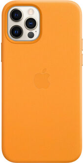 iPhone 12 en 12 Pro Back Cover met MagSafe Leer California Poppy