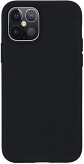 iPhone 12 Hoesje - Back Case Liquid Air Mat Zwart