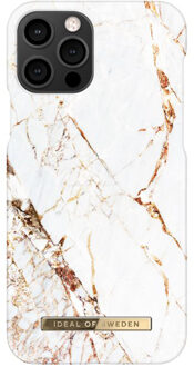 iPhone 12 Hoesje - Fashion Back Case Carrara Gold