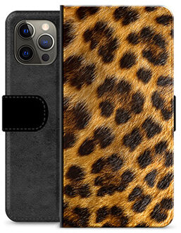 iPhone 12 Pro Max Premium Portemonnee Hoesje - Luipaard