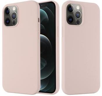 iPhone 13 Pro Max Liquid Siliconen Hoesje - MagSafe Compatibel - Roze