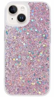iPhone 14 Glitter Flakes TPU Case - Pink