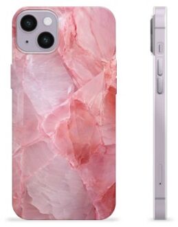iPhone 14 Plus TPU-hoesje - Roze Kwarts