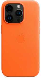 iPhone 14 Pro Apple Leren Case met MagSafe MPPL3ZM/A - Oranje