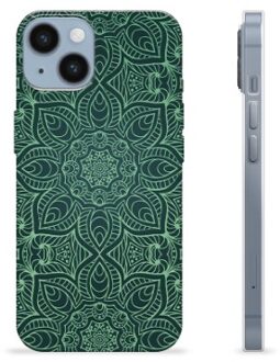 iPhone 14 TPU-hoesje - Groene Mandala