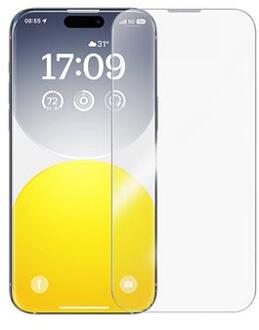 iPhone 15 Baseus Diamond Series Tempered Glass Screen Protector - Transparent