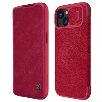 iPhone 15 Plus Nillkin Qin Pro Flip Cover - Rood