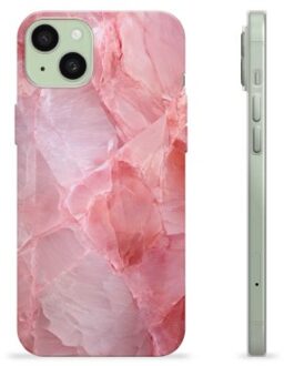 iPhone 15 Plus TPU-hoesje - Roze Kwarts