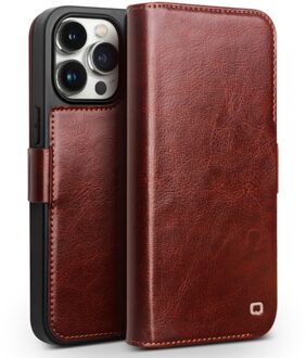 iPhone 15 Pro Max - Leren bookcase hoes - Bruin