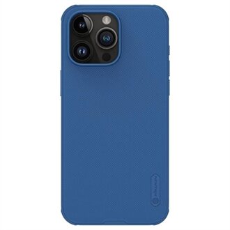 iPhone 15 Pro Max Nillkin Super Frosted Shield Pro Hybrid Hoesje - Blauw