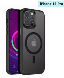 iPhone 15 Pro Okkes MagSafe Hybrid Case (Geopende verpakking - Bevredigend) - Zwart