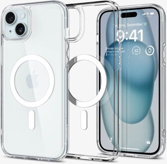 iPhone 15 Spigen Ultra Hybrid Mag Case - White / Transparent