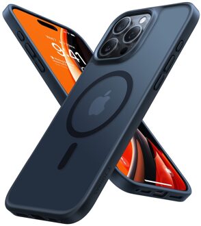 iPhone 16 Pro hoesje - slanke bescherming met MagSafe ondersteuning - Zwart Zwart, Transparant