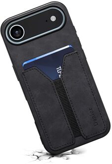 iPhone 17 Air hoesje - Backcover met kaarthouder - Zwart