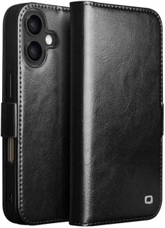 iPhone 17 hoesje - Leren bookcase - Zwart