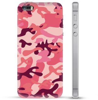 iPhone 5/5S/SE TPU Hoesje - Roze Camouflage