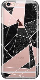 iPhone 6/6s transparant hoesje - Abstract painted