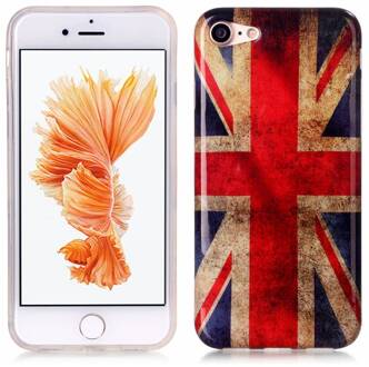 iPhone 7 flexibel hoesje  met de vlag van Engeland