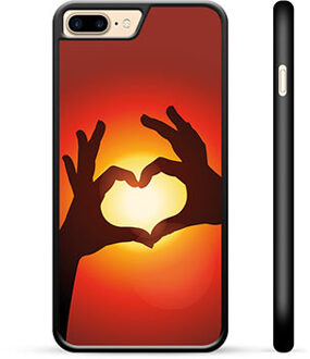 iPhone 7 Plus / iPhone 8 Plus Beschermende Cover - Hart Silhouet