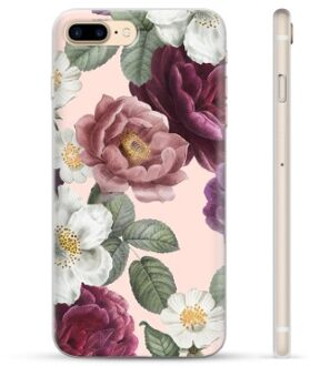 iPhone 7 Plus / iPhone 8 Plus TPU-hoesje - romantische bloemen