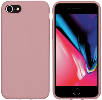 iPhone 8 hoesje - iPhone 7 hoesje - iPhone SE 2020 hoesje - hoesje iPhone SE 2020 - hoesje iPhone 8 - hoesje iPhone 7 - Siliconen hoesje - Roze - iMoshion Color Backcover