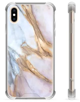iPhone X / iPhone XS hybride hoesje - elegant marmer
