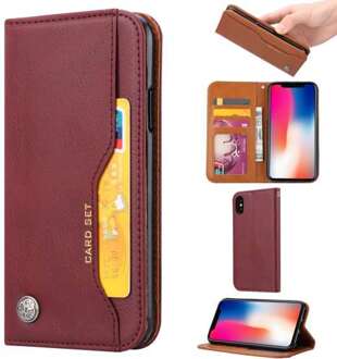 iPhone XS Max Portemonnee Hoesje Pasjeshouder Bordeaux