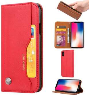 iPhone XS Max Portemonnee Hoesje Pasjeshouder Rood