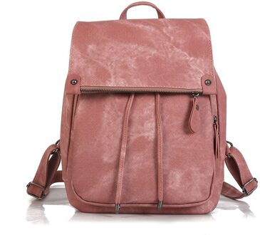Ipinee Mode Rugzak Vrouwen Luxe Dames Rugzak Pu Leer Rugzak Schouder Reizen Ongedwongen Rugzak roze