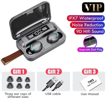 IPX7 9D Hi-Fi Stereo Geluidskwaliteit Muziek Headset Draagbare Lichtgewicht Bluetooth 5.0 Draadloze Oordopjes Sport Waterdichte Oordopjes