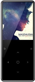 IQQ C6 2.4 inch Screen MP4 Speler Bluetooth 8g Hifi Touch Knop E-book FM Radio Video TF Reproductor MP4 met Luidspreker Oortelefoon zwart