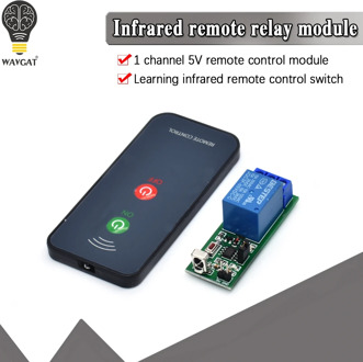 IR 1 Channel Infrared Receiver Driving Switch Relay Driver Module Board 5V + Active Remote Controller