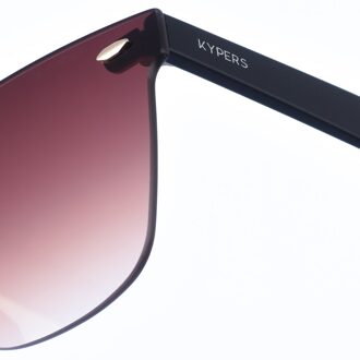 IRELAND unisex nylon zonnebril met ronde vorm Bruin - One Size