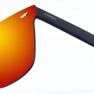 IRELAND unisex nylon zonnebril met ronde vorm - maat Oranje