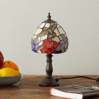 IRENA - leuke tafellamp in Tiffany-stijl Multicolor, brons