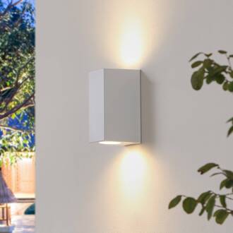 Irfan buitenwandlamp hoekig wit 15,5 cm