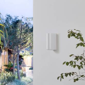 Irfan buitenwandlamp rond wit 15,5 cm