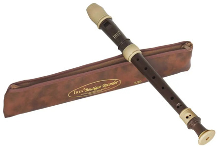 IRIN 8 Holes Baroque Recorder Clarinet Flute Woodwind Instrument Musical Educational Tool Gift with PU Bag + Cleaning Tool