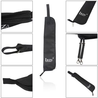 Irin Drumstick Opbergtas Met Strap Oxford Doek Gig Bag Voor Waterdichte Drum Stok Gig Bag Percussie Instrumenten Accessoires zwart