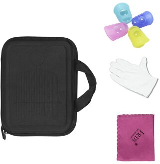 Irin Shockproof Kalimba Case Thumb Piano Zak Mbira Doos Waterbestendig Met Handschoenen Vinger Kraam Toetsenbord Instrumenten Accessoires