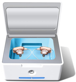 IRIVER BLANK Automatic Hearing Aid Dryer Dehumidifier and Electronic Cochlear Dryer UV-C Disinfecting Sanitizer and Cleaning