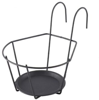 Iron Art Opknoping Mand Bloempot Houder Over De Rail Hek Planter Hangers Gxma 01