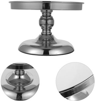 Iron Cake Stand Verjaardagsfeestje Dessert Opbergrek Unieke Cake Display Stand zilver
