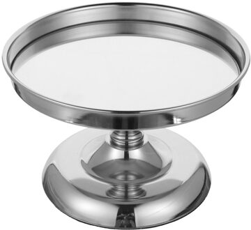 Iron Cake Stand Verjaardagsfeestje Dessert Opbergrek Unieke Cake Display Stand zilver