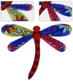Iron Dragonfly Opknoping Hanger Muur Art Decor Muur Decoratie Thuis Ornament blauw