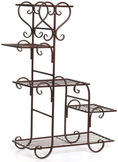 Iron Flower Shelf Balcony Flower Pot Shelf Multi-layer Indoor Living Room Rack Pot Rack European Five-layer Plant Stand