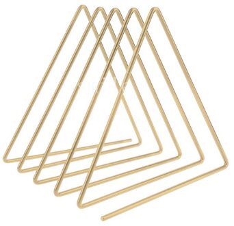 Iron Lp Record Rack Driehoek Boek Magzine Houder Bureau Record Organizer goud XS