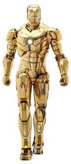 Iron Man Movie Masterpiece Diecast Action Figure 1/6 Iron Man Mark III (Gold Color Version) Hot Toys Exclusive 33 cm